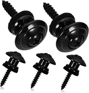GREENADSCAPE 5pcs Guitar Strap Locks for Electric Bass and Classical Guitars Easy to Install Durable and Resistant Secure Locking Pins