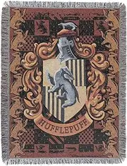 Northwest Harry Potter Woven Tapestry Throw Blanket, Designer Home Décor, Modern, Unique Gift, 48" x 60", Hufflepuff Crest