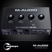 M-Audio M-Track Duo 2-Channel Audio Interface w/ 2 XLR and 1/4-inch Combo Inputs