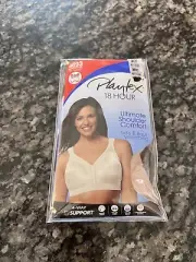 Platex 18 Hour Bra 38DD Pretty Blush Wirefree 4693 Wide Strap Comfort