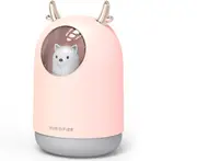 Creative Cute Pet USB Mini Humidifier Home Bedroom Silent Small Desktop Air Spray-Pink