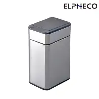 在飛比找Yahoo奇摩購物中心優惠-ELPHECO 不鏽鋼雙開蓋感應垃圾桶 ELPH9809 鈦