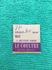 Jaeger Lecoultre Watch Blue Second Hand, 7P