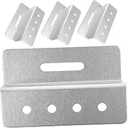 CIYODO 4pcs Z Brackets Solar Panel Mounting Brackets for Rv and Boat Lightweight Aluminum Alloy Kit with Screws Easy Installation for Reliable Roof and Surface Mounting