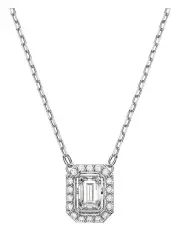 [Swarovski] Una Pendant Octagon Cut Rhodium Plated in White
