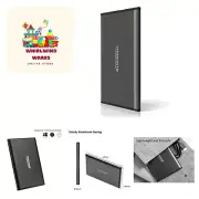 1TB Ultra Slim Portable External Hard Drive HDD USB 3.0 for PC, Mac, Laptop, ...
