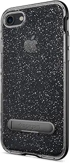 Spigen Crystal Hybrid Glitter iPhone 7 / iPhone 8 Case with Flexible Inner Casing and Reinforced Hard Bumper Frame for Apple iPhone 7 (2016) / iPhone 8 (2017) - Space Quartz