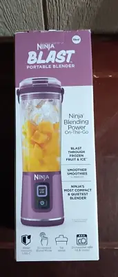 New Ninja Blast BC151PR 18 oz. Portable Blender Passion Fruit Purple USB-C