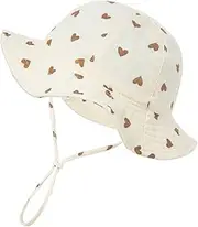 [Nishine] Baby Sun Hat Beach Sun Protection Girls Fisherman Hat Toddler Bucket Hat