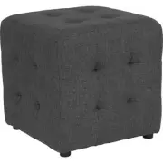 Flash Furniture Avendale Tufted Ottoman Pouf, Dark Gray Fabric - QY-S02-DGY-GG