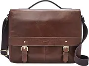 [FOSSIL] Messenger Bag Miles Men's Dark Brown, dark brown, Free Size