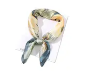 S02 Pastoral Scarf Thin Section Western Style Fashion Square Shawl Versatile Hair Scarves and Wraps Headscarf for Women