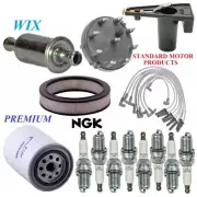 Tune Up Kit Filters Cap Spark Plugs Wire For FORD F-150 V8 6.6L; 2 Bbl 1979 (for: Ford)
