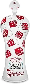 BAIRBRE Golf Club Covers Lucky 777 Blade Putter Headcover Golf Driver Covers Fairway Wood Headcover Hybrid Head Cover Blade Putter Cover Leather 3 Wood Headcovers Golf Headcovers for All Brand