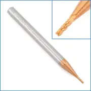 1mm HRC55 Carbide 4 Flute End Mill CNC Milling Cutter Router Bit Steel Tool