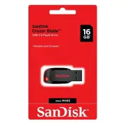 SanDisk Cruzer Blade 16GB USB Flash Drive Interface USB 2.0 for windows and mac