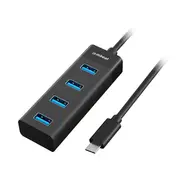 Mbeat Usb C To 4 Port 3 Hub Black
