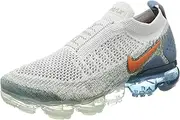 [Nike] Women's WMNS Air Vapormax FK MOC 2, Light Silver/Campfire Orange