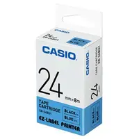 在飛比找momo購物網優惠-【CASIO 卡西歐】標籤機專用色帶-24mm藍底黑字(XR