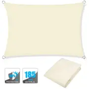 Waterproof Rectangle UV Block Sun Shade Sail (Beige 3*4M)