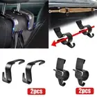 Car Seat Back Hooks Hanger Holder Trunk Umbrella Hooks Clip Fastener Accessories