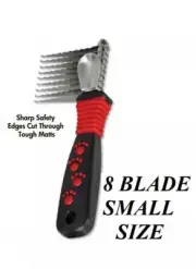 Pro PET Grooming SMALL DEMATTING COMB DOG CAT Mat Breaker Matbreaker Razor RAKE