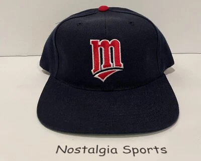 Vintage MINNESOTA TWINS Sports Specialties TEAM BLEND SNAPBACK HAT NEW Old Stock