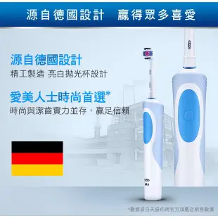 德國百靈Oral-B 活力美白電動牙刷D12.W (EB50+EB18-P) │官方旗艦