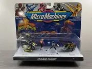 1994 Micro Machines Mighty Morphin Power Rangers Set #2 BLACK RANGER Galoob NEW