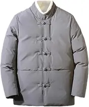 [Generic] Chinese Style Warm Jacket Men's Cotton-Padded Jacket Winter Tang Suit Plate Buckle Thickened Cotton-Padded