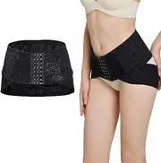 [Generic] Pelvic Posture Correcting Belt Butt Lifter Hip-Up Adjustable Postpartum Support Waist Trainer Recovery Body Shaper Tummy Control Girdles for Women (Black M)
