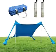 Tent for Beach,UPF50+ Family Sunshade - Wind-Proof Portable Beach Tent Camping Shelter for Fishing Vacation Sports Park Family Outing Festival