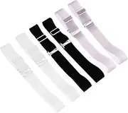 [LIFKOME] Silicone Strap Clear Stand Invisible Bra Clear Bras for Women Bra Strap Transparent Adjustable Straps Strap for Bra Black
