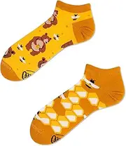 [Many Mornings] Unisex Ankle Socks Honey Bear, Honey Bear, 39-42 Kurz