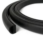 [PACIXU] E Shape Foam Rubber Seal Strip, EPDM Rubber Weather Stripping Gasket for Auto, Boat, Garage Door/Window, Refrigerator Door Replacement Gasket, Machinery, Home Application and More, 26Feet
