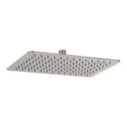 Koko Rectangular Shower Head, Brushed Nickel