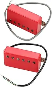 DRESSOOS 2pcs Replacement Guitar Pickups Lightweight Musical Instrument Pickups for Electric Folk Guitars High Sensitivity Design Easy to Use Install Unique Look for Beginners Professionals