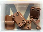 LEGO Parts - Reddish Brown Plate 2 x 3 Inverted Rocker Plate - No 30166 - QTY 5