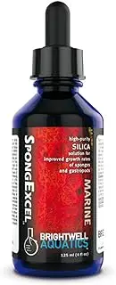 Brightwell Aquatics SpongExcel – Ionic Silica Solution for Marine Sponge & Gastropod Growth in Marine Aquariums, Boosts Water Quality, 60 ml