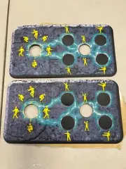 x2 NOS ORIGINAL MORTAL KOMBAT II joystick- 5 button - control Panel decal