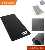 Large 36" x 96" Bike Trainer Mat - Durable Floor Protection for Indoor Cycles