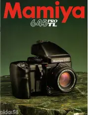((( 3 languages to pick ))) MAMIYA 645 PRO TL CATALOG (ORIGINAL PRINT JAPAN)