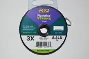 rio fluoroflex fluorocarbon strong tippet 30yds 3x 8.8lb flyfishing freshwater