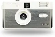 Corex Half Frame Reusable 35mm Camera CH1, Built in Flash and Compatible with 35mm Color Negative or B&W Film (Film and Battery NOT Included) Limited Edition Free Blue and Yellow Filters