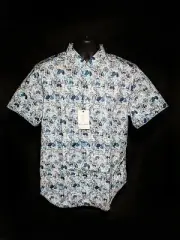 Robert Graham Hagerman Short Sleeve Shirt Size Medium New