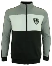 OuterStuff NBA Youth Brooklyn Nets Performance Full Zip Stripe Jacket