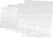 4 Pack Storage Bags Quilt Organizer Plastic Cloth Storage Dustproof Multisize for Bedding Moving