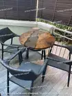 Clear Black Resin River Table, Console Center Outdoor Furniture Table Decor