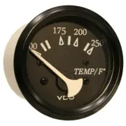 VDO Cockpit Marine 52mm (2-1/16") 250 F Water Temperature Gauge - Black Dial/Bez