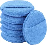 Microfiber Wax Applicator Pads, Car Wax Applicator with Finger Pocket, Buffing &